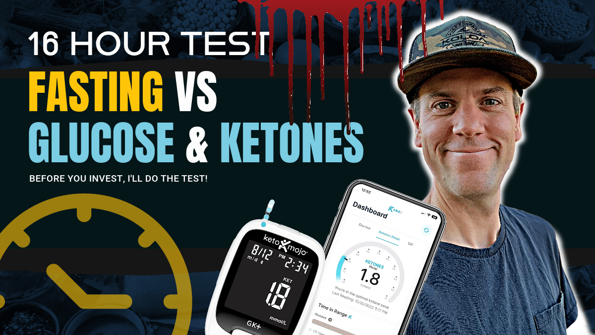 Ep. 352 | Blood Glucose & Ketones Test Results After 16 Hours of Fasting w/ KETO-MOJO | Most Interesting!