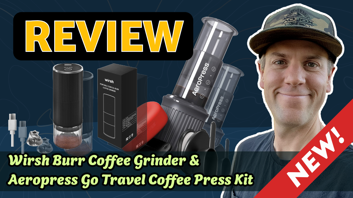 AeroPress Go Travel + Wirsh Grinder Unboxing & Review | BEST Portable Coffee Setup?