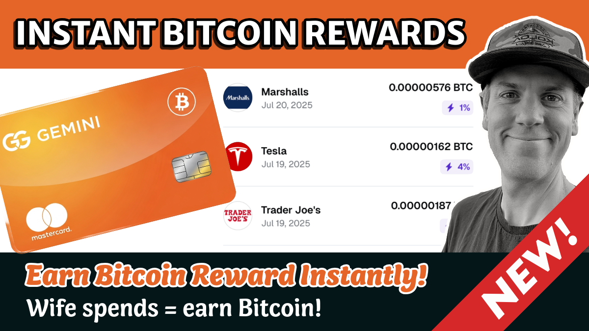 Unboxing the Gemini Bitcoin Rewards Card: My Wife’s Shopping Spree & My Real-Time Crypto Earnings (Ep. 450)