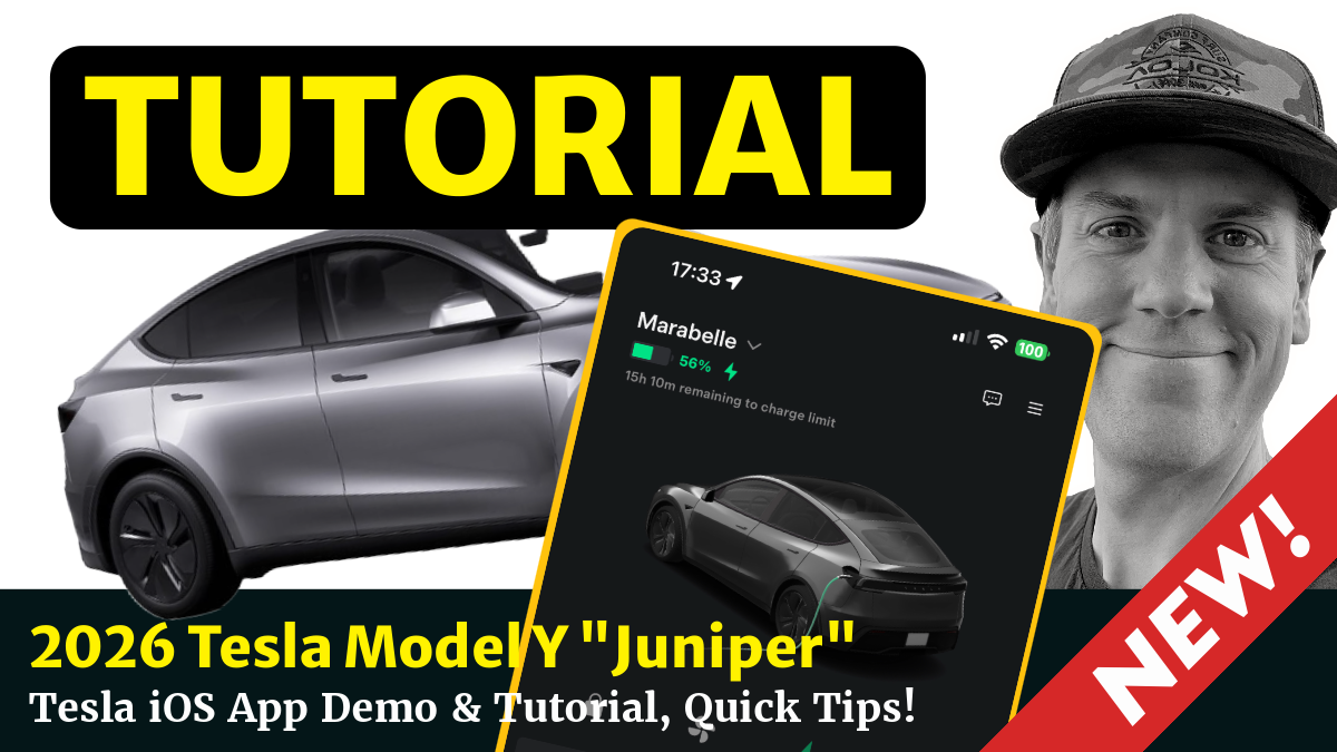 2026 Tesla Model Y “Juniper” Apple iPhone iOS App Live Demo & Tutorial: My Honest Review (Ep. 461)